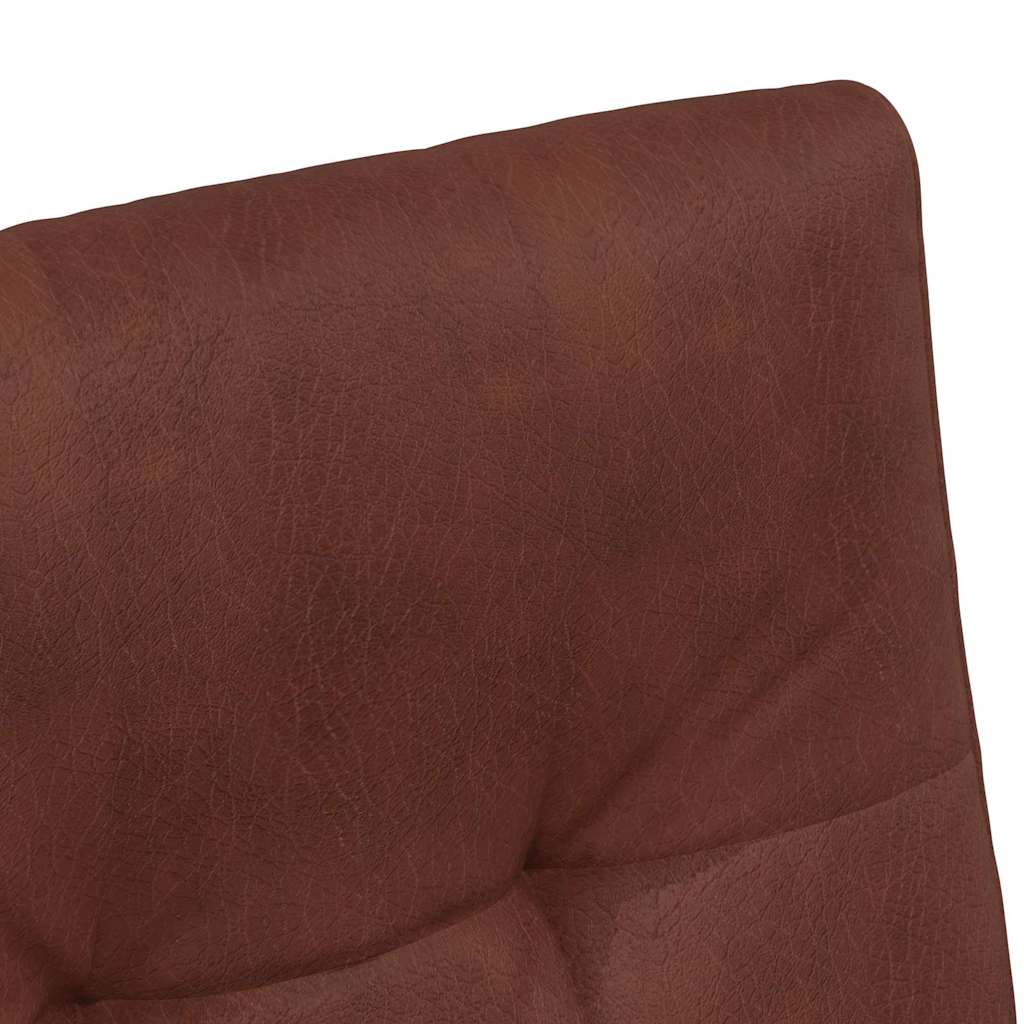 Chaises de Salle à Manger avec Roues 2 pc Simili cuir