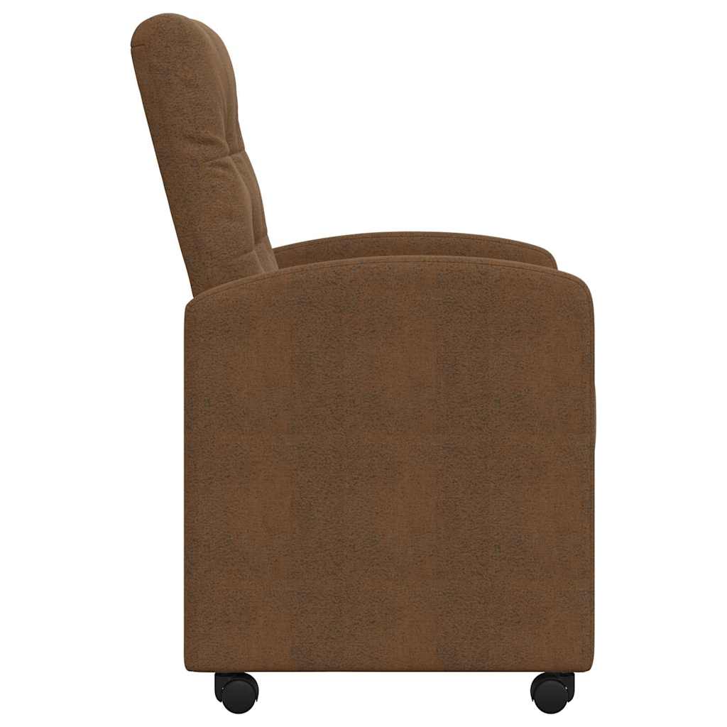 Chaises de Salle à Manger avec Roues 2 pcs Marron - XIOS