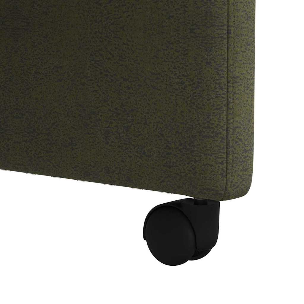 Chaises de Salle à Manger avec Roues 2 pcs Vert armée - XIOS