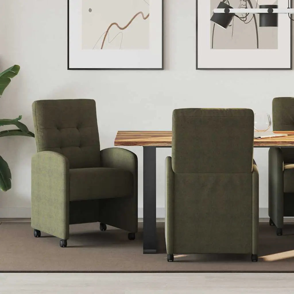 Chaises de Salle à Manger avec Roues 2 pc Cuir suédé faux - XIOS
