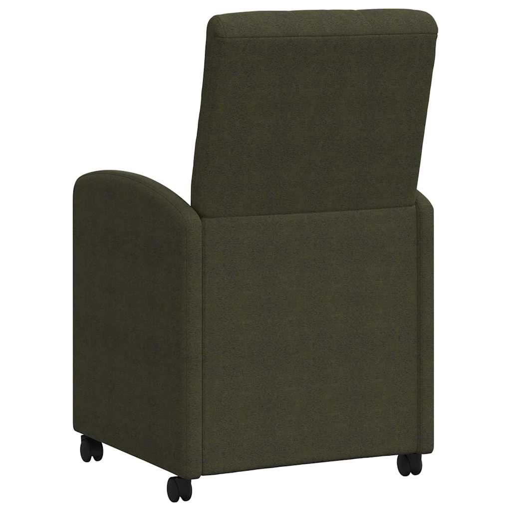 Chaises de Salle à Manger avec Roues 2 pcs Vert armée - XIOS