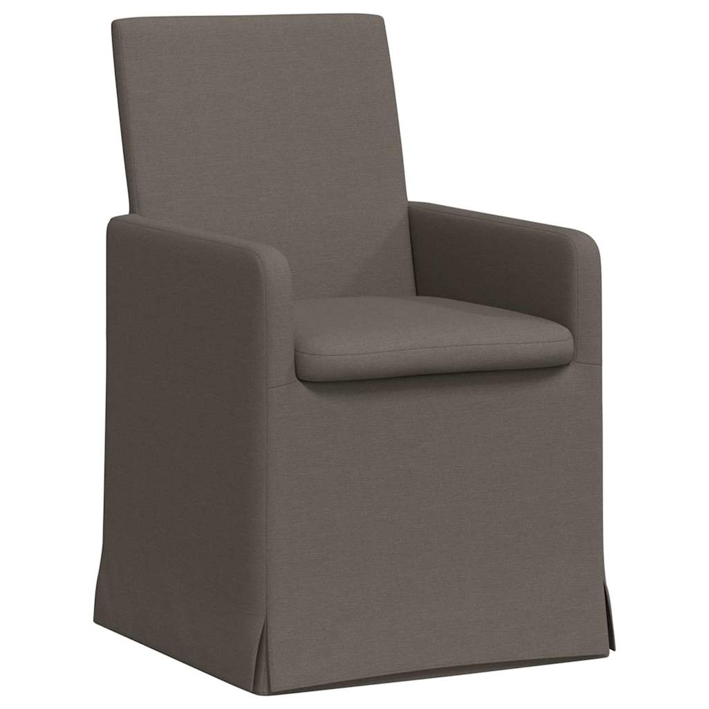 Chaises de salle à manger 2 pcs Gris clair 57 x 67 x 95 cm Lin - XIOS