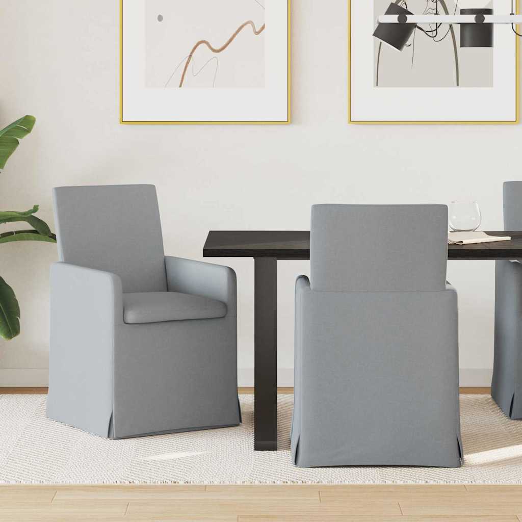 Chaises de salle à manger 2 pcs Gris clair 57 x 67 x 95 cm - XIOS