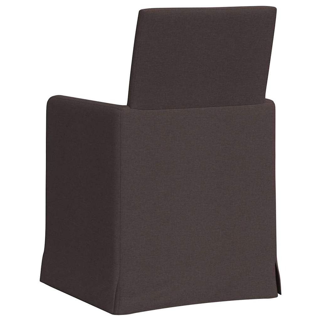 Chaises de salle à manger 2 pcs Marron foncé 57 x 67 x 95 cm - XIOS