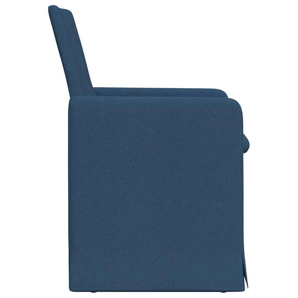 Chaises de salle à manger 2 pcs Bleu 57 x 67 x 95 cm tissu - XIOS