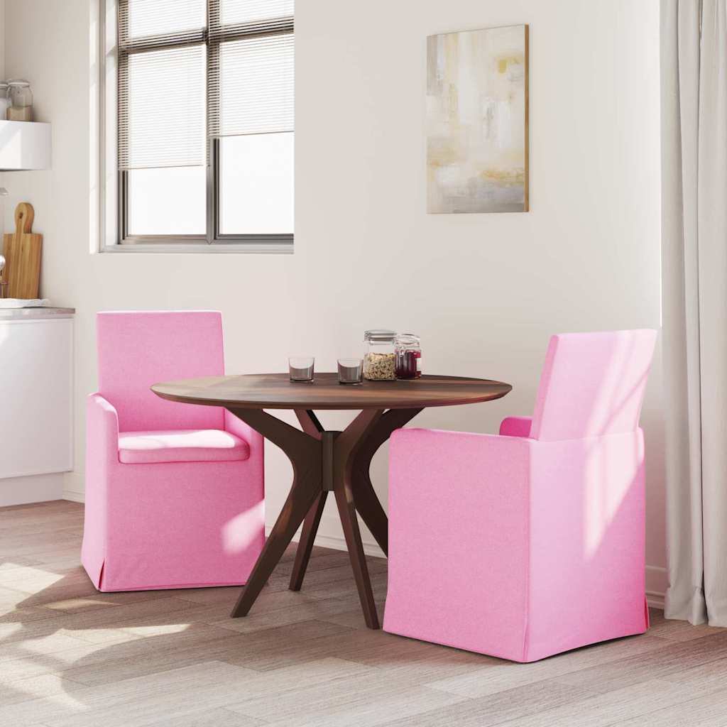 Chaises de salle à manger 2 pcs Rose 57 x 67 x 95 cm tissu - XIOS