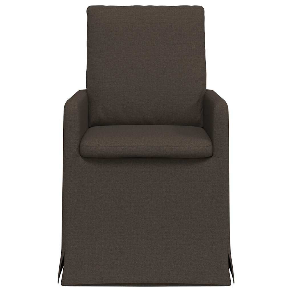 Chaises de salle à manger 2 pcs Gris foncé 57 x 67 x 98 cm Lin - XIOS