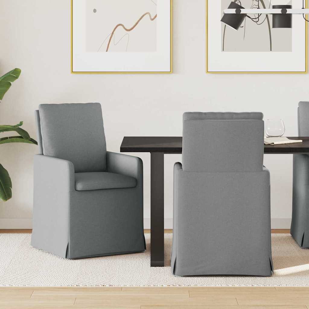 Chaises de salle à manger 2 pcs Gris clair 57 x 67 x 98 cm - XIOS
