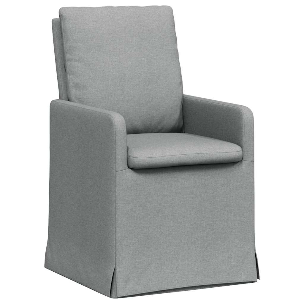 Chaises de salle à manger 2 pcs Gris clair 57 x 67 x 98 cm - XIOS