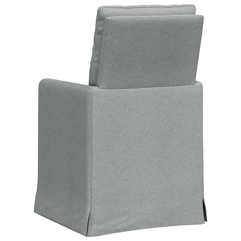 Chaises de salle à manger 2 pcs Gris clair 57 x 67 x 98 cm - XIOS