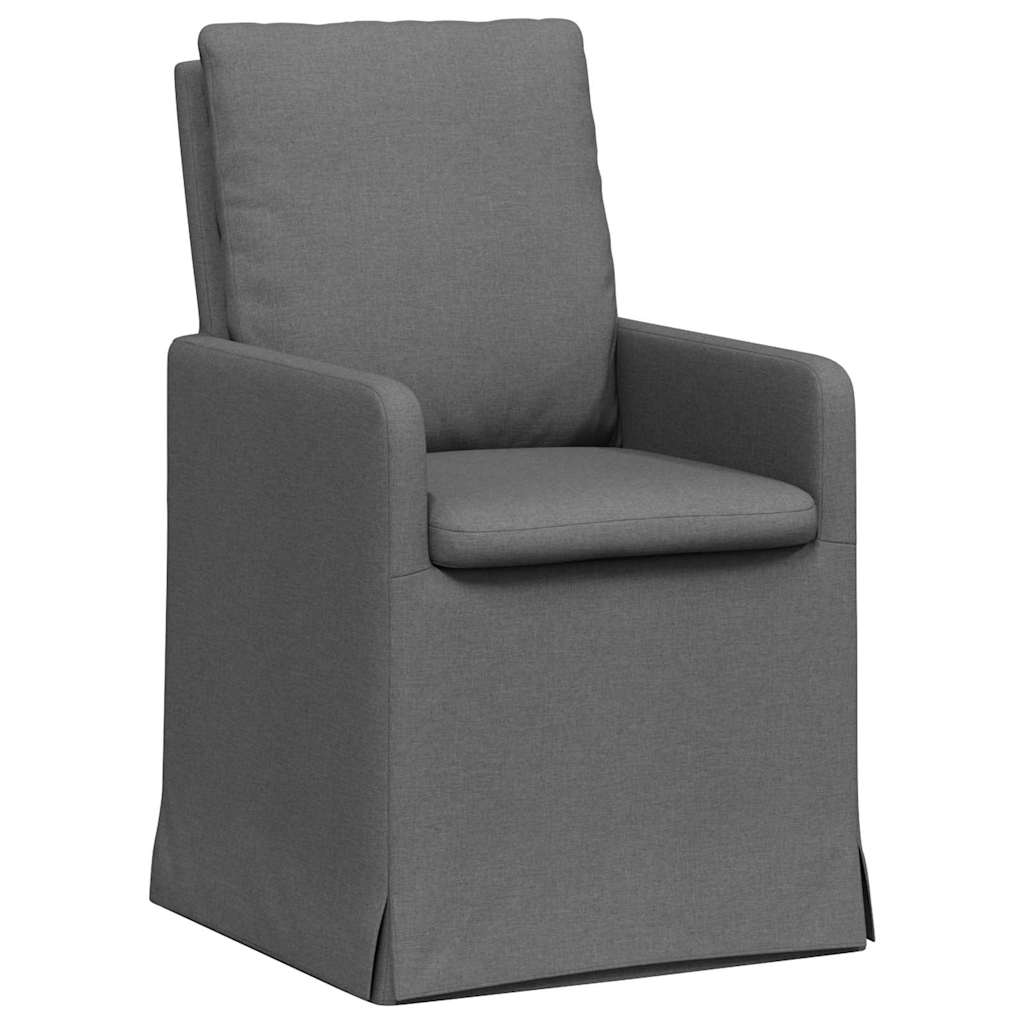 Chaises de salle à manger 2 pcs Gris foncé 57 x 67 x 98 cm - XIOS