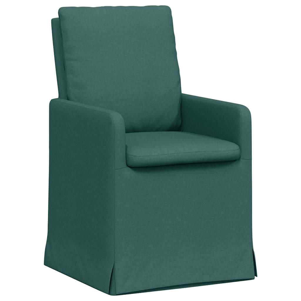 Chaises de salle à manger 2 pcs Vert foncé 57 x 67 x 98 cm - XIOS