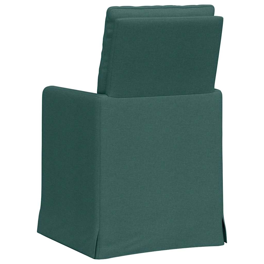 Chaises de salle à manger 2 pcs Vert foncé 57 x 67 x 98 cm - XIOS
