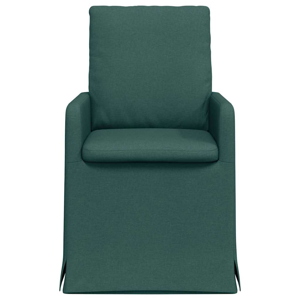 Chaises de salle à manger 2 pcs Vert foncé 57 x 67 x 98 cm - XIOS