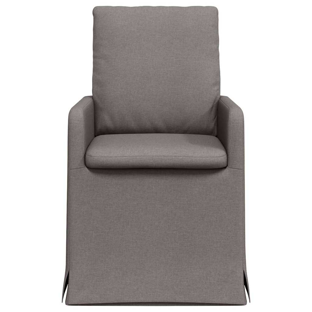 Chaises de salle à manger 2 pcs Taupe 57 x 67 x 98 cm tissu - XIOS