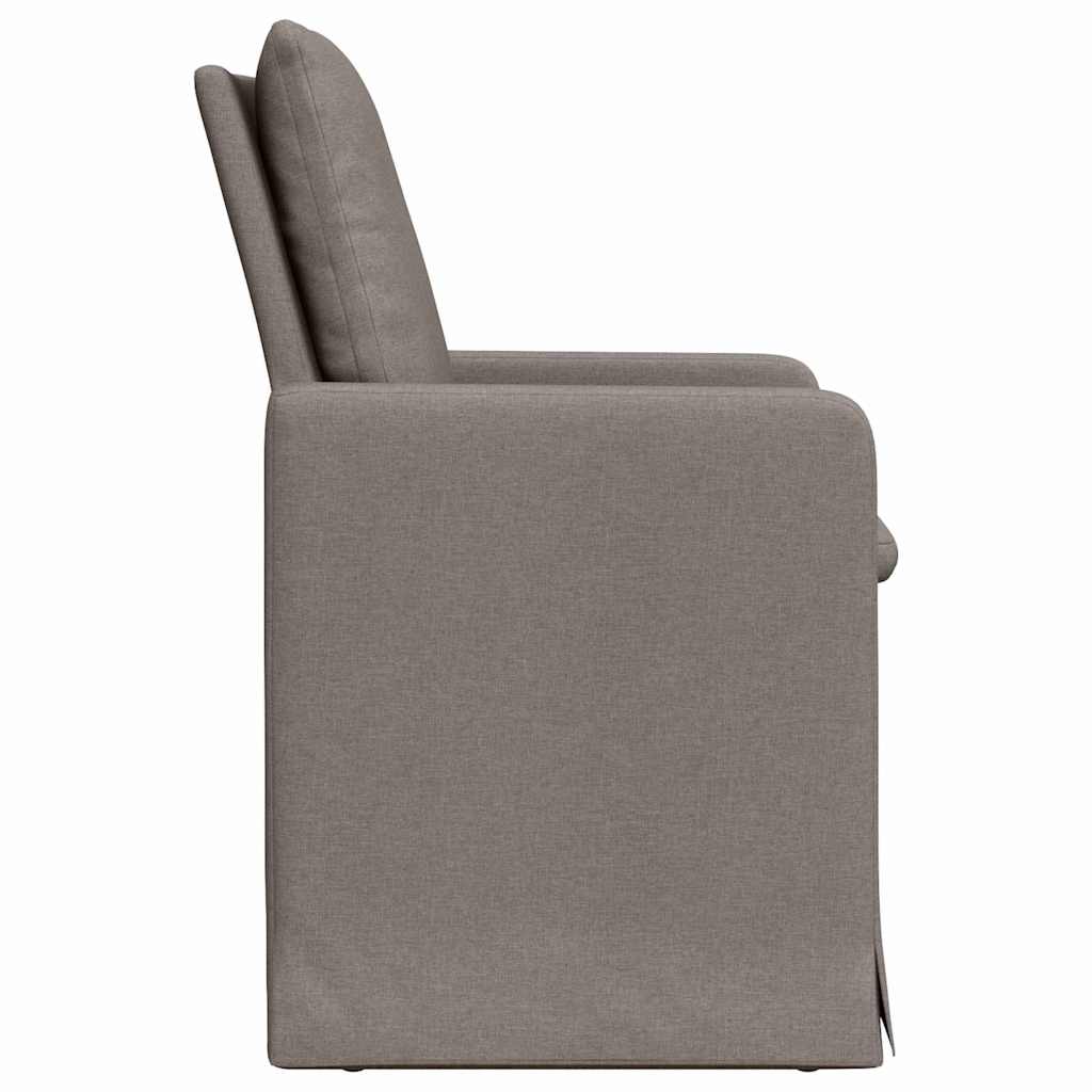 Chaises de salle à manger 2 pcs Taupe 57 x 67 x 98 cm tissu - XIOS
