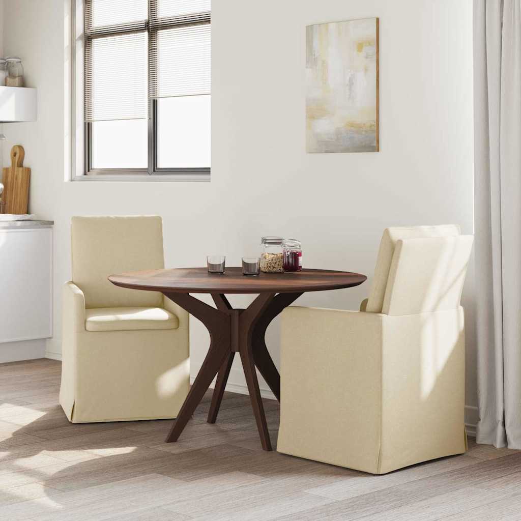 Chaises de salle à manger 2 pcs Crème 57 x 67 x 98 cm tissu - XIOS