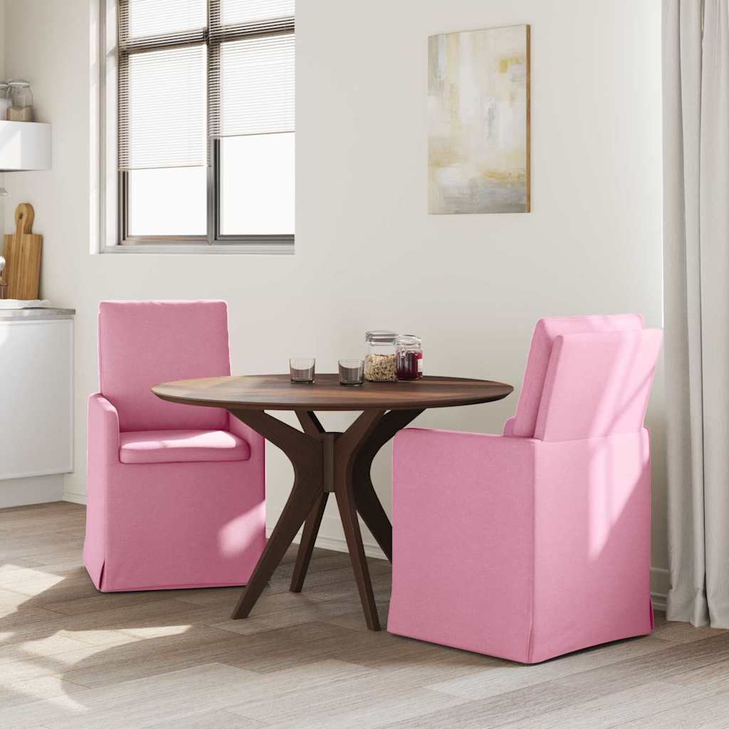 Chaises de salle à manger 2 pcs Rose 57 x 67 x 98 cm tissu - XIOS