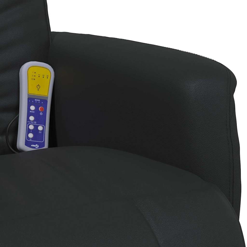 Fauteuil de massage pivotant Noir 71 x 90 x 105 cm Simili cuir - XIOS