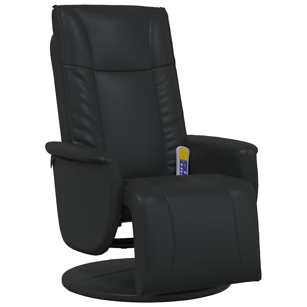 Fauteuil de massage pivotant Noir 71 x 90 x 105 cm Simili cuir - XIOS