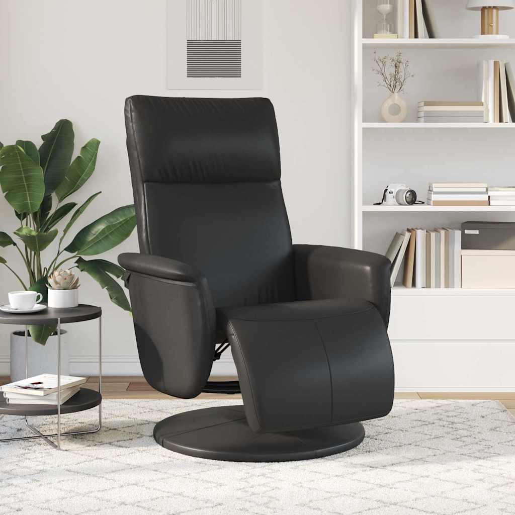 Fauteuil de massage inclinable Noir Simili cuir