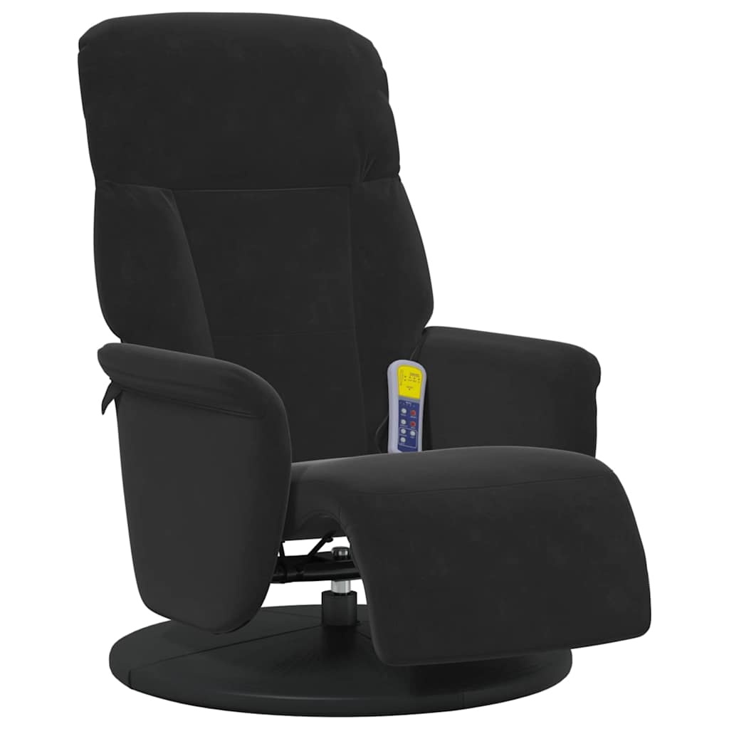 Fauteuil de massage inclinable Noir 91 x 71 x 105 cm Velours - XIOS