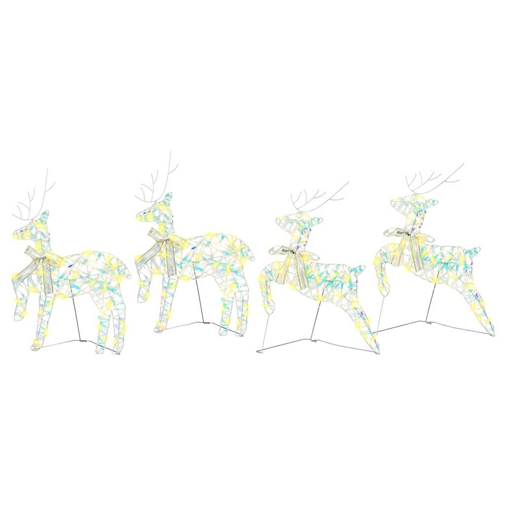 Rennes LED avec 80 LED 4 pcs Multicouleur PET - XIOS