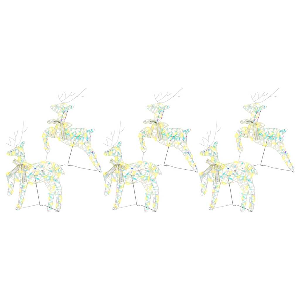 Rennes LED avec 180 LED 6 pcs Multicouleur PET - XIOS