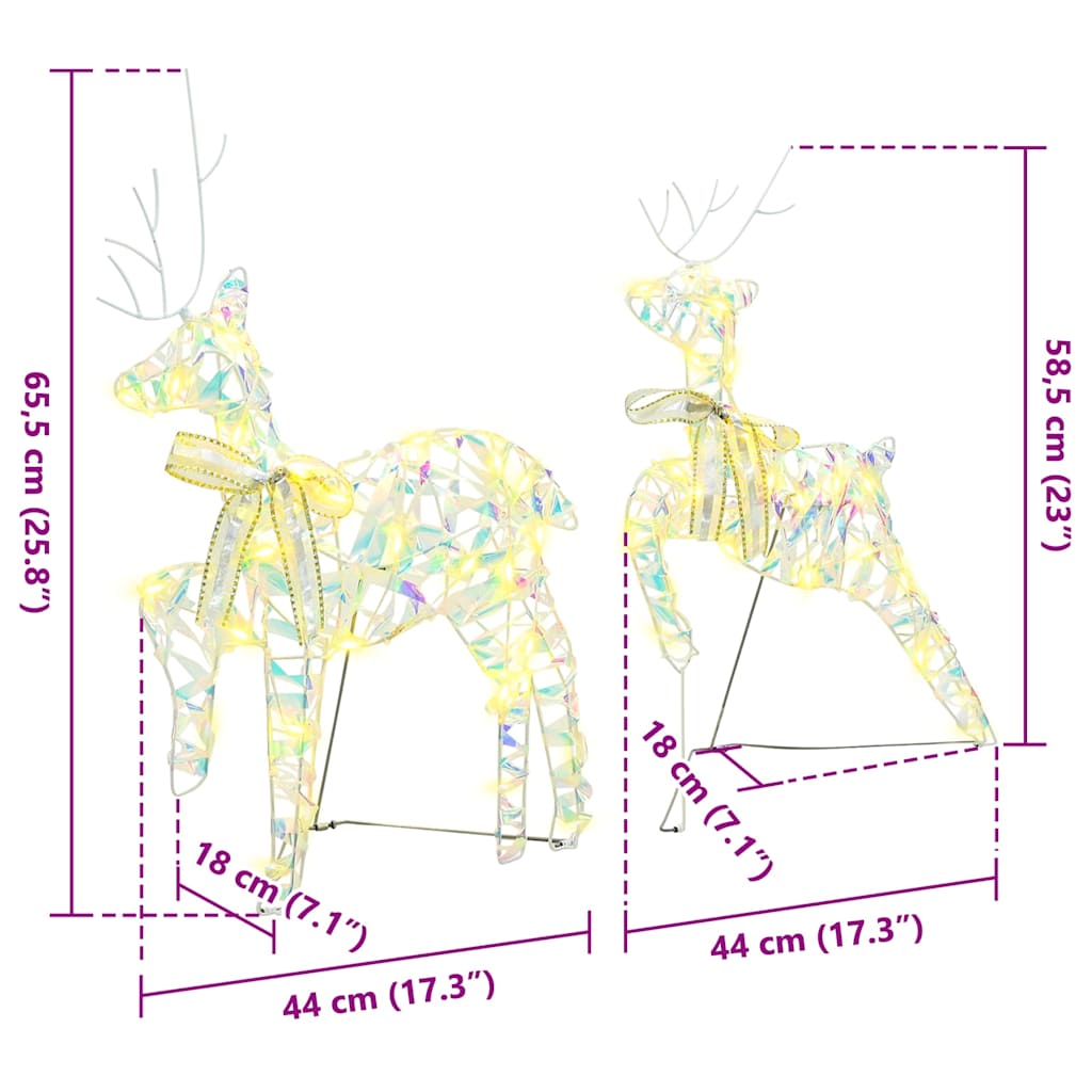 Rennes LED avec 180 LED 6 pcs Multicouleur PET - XIOS