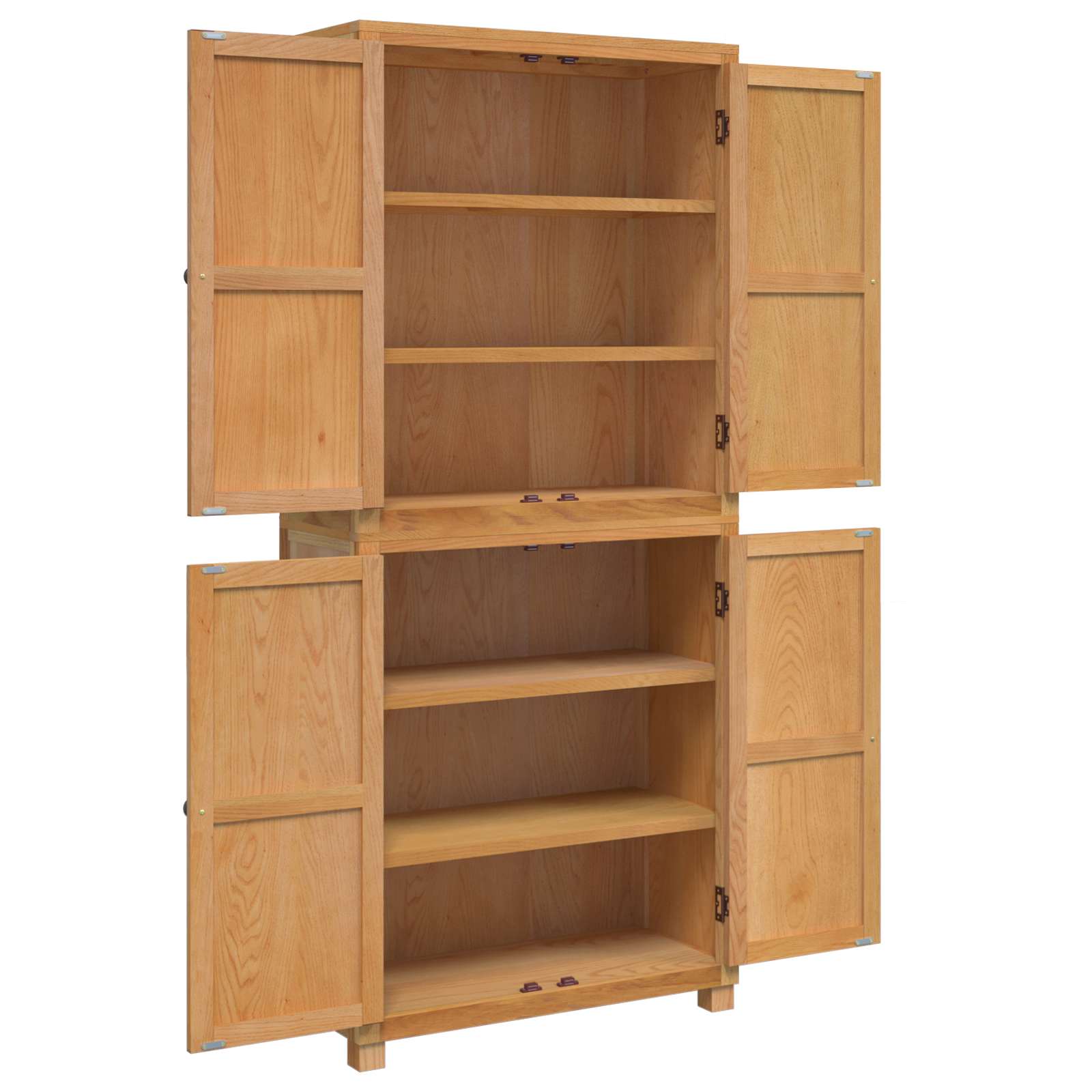 Ensemble de meubles de rangement 2 pc Naturel 80 x 35 x 185 cm - XIOS