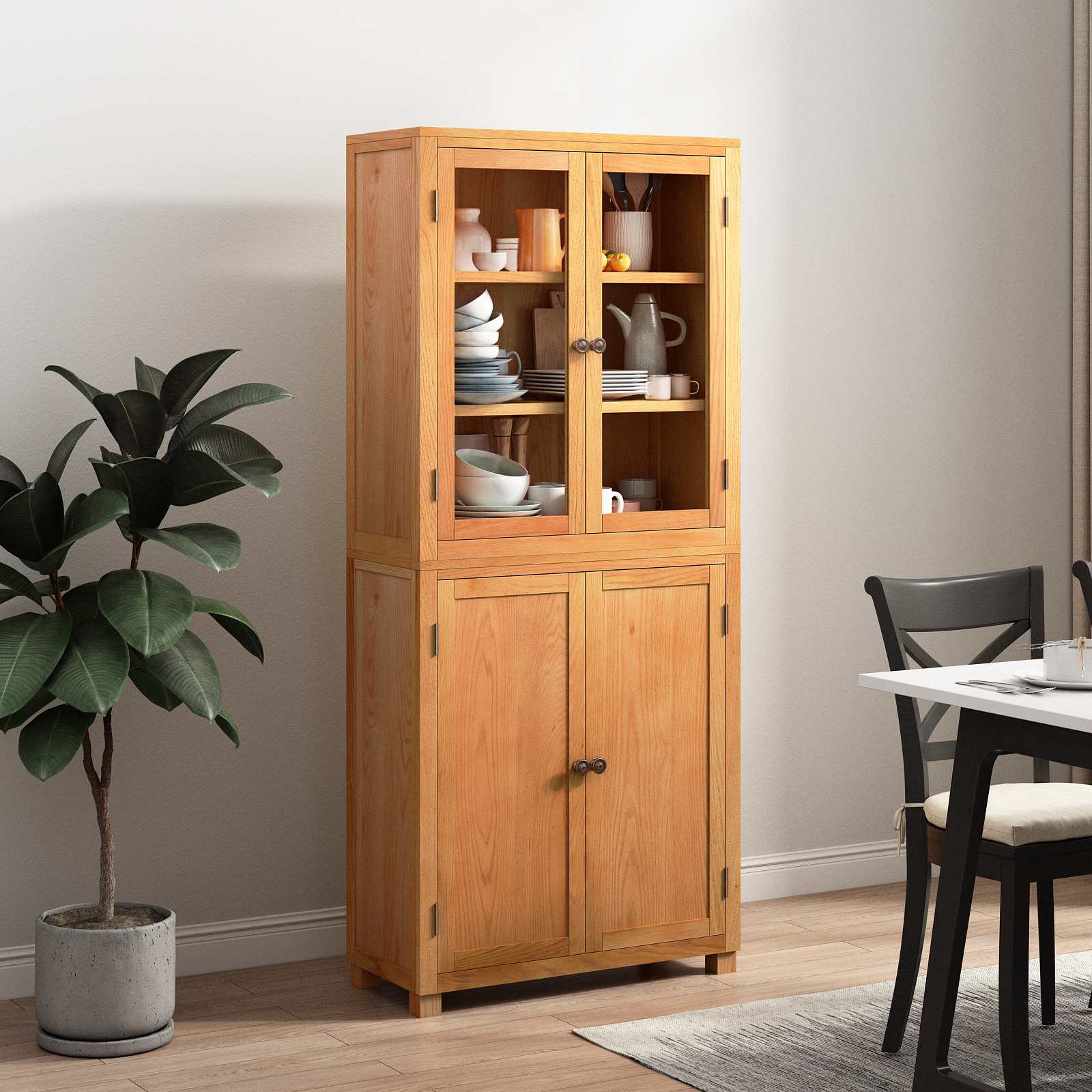 Ensemble de meubles de rangement avec étagère 2 pc Naturel - XIOS