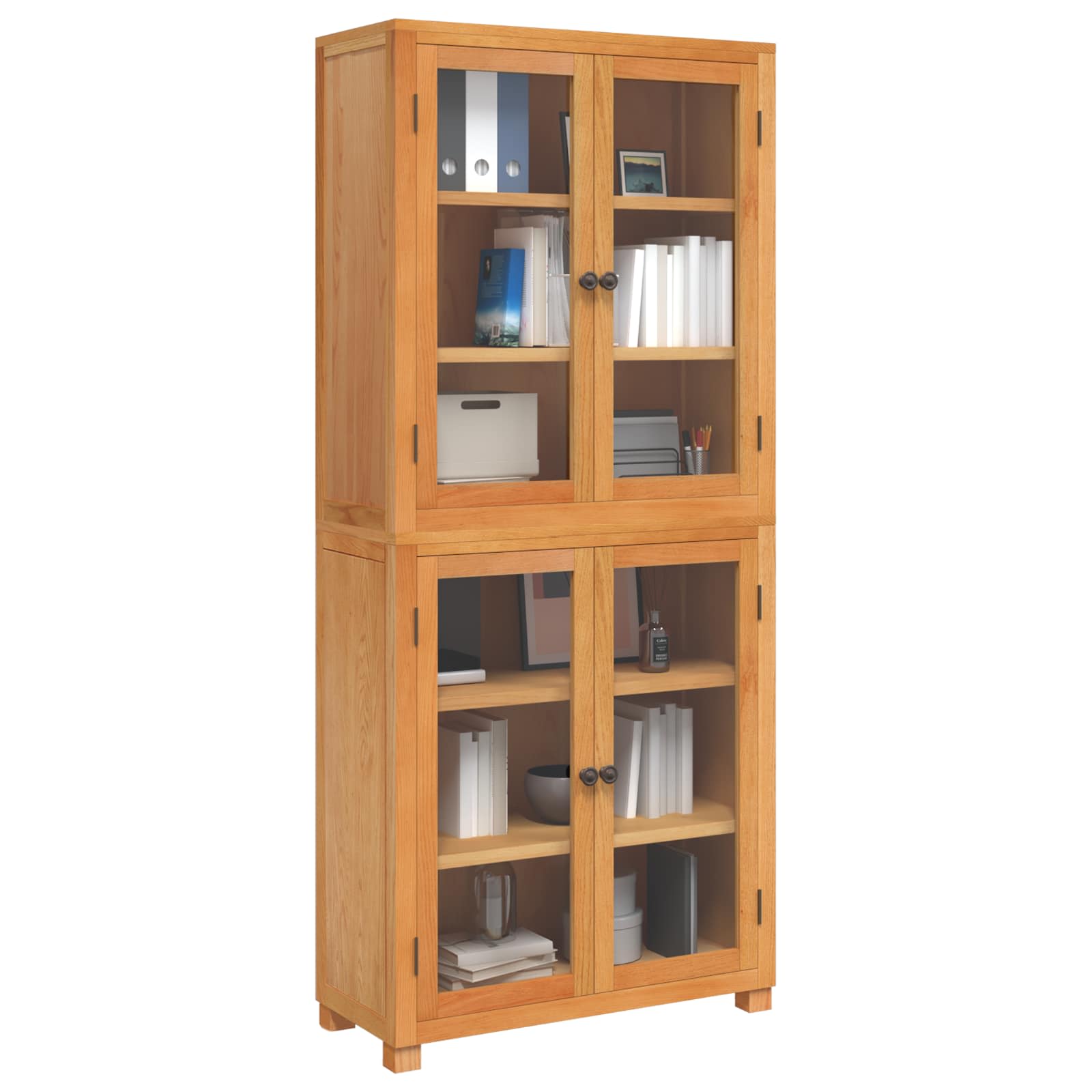 Ensemble de meubles de rangement 2 pc Naturel 80 x 35 x 185 cm - XIOS