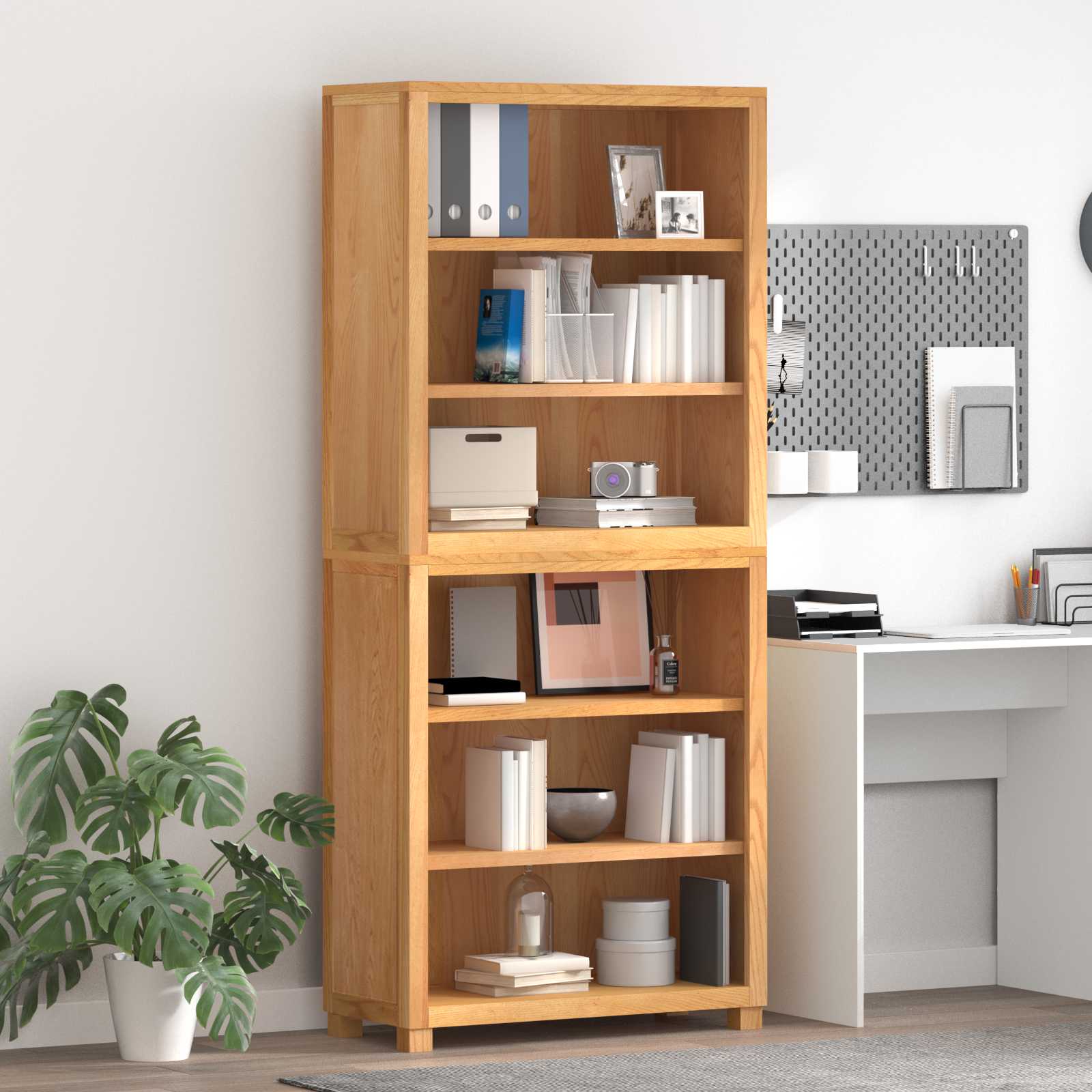 Ensemble de meubles de rangement 2 pc Naturel 80 x 35 x 185 cm - XIOS