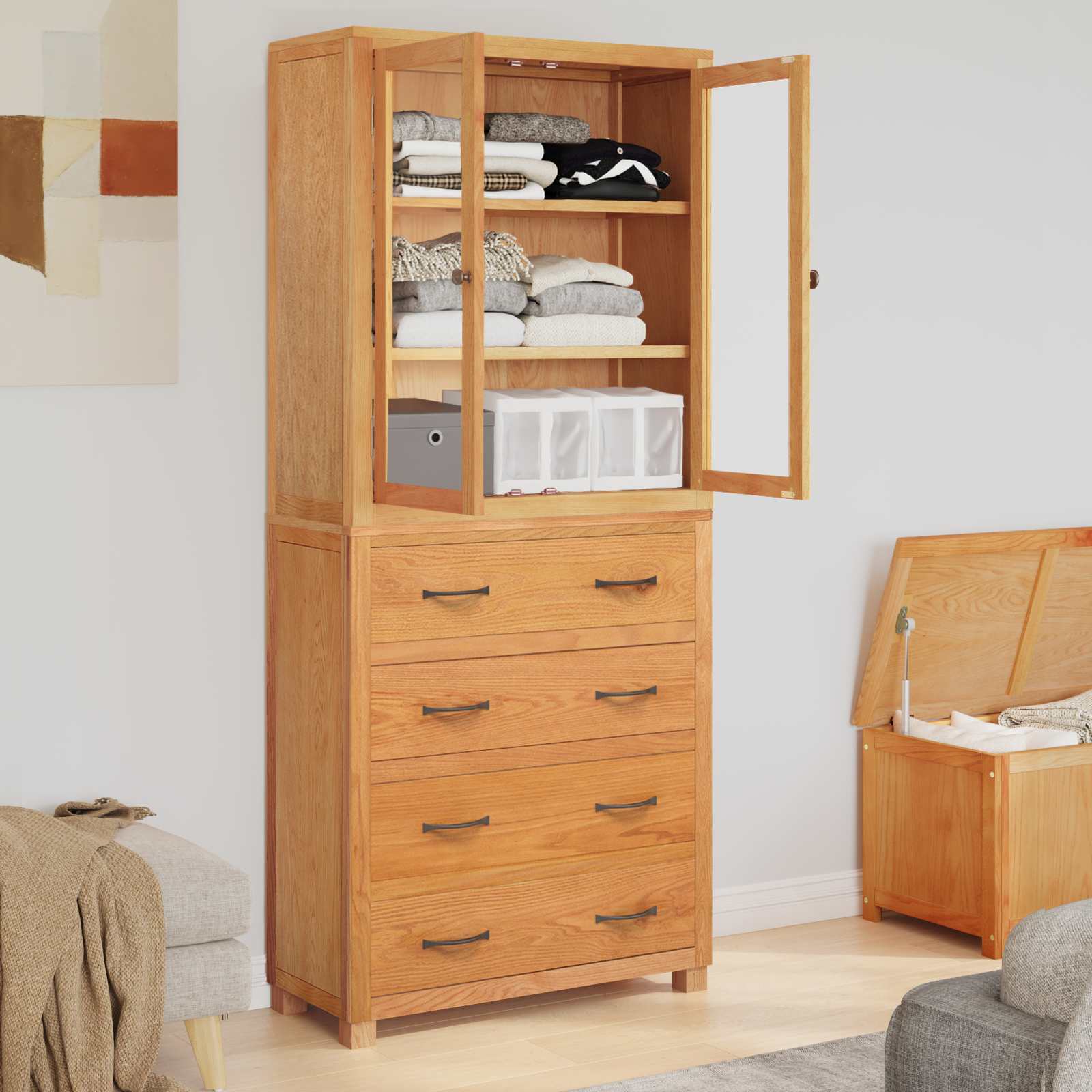 Ensemble de meubles de rangement Marron Bois d'ingénierie - XIOS