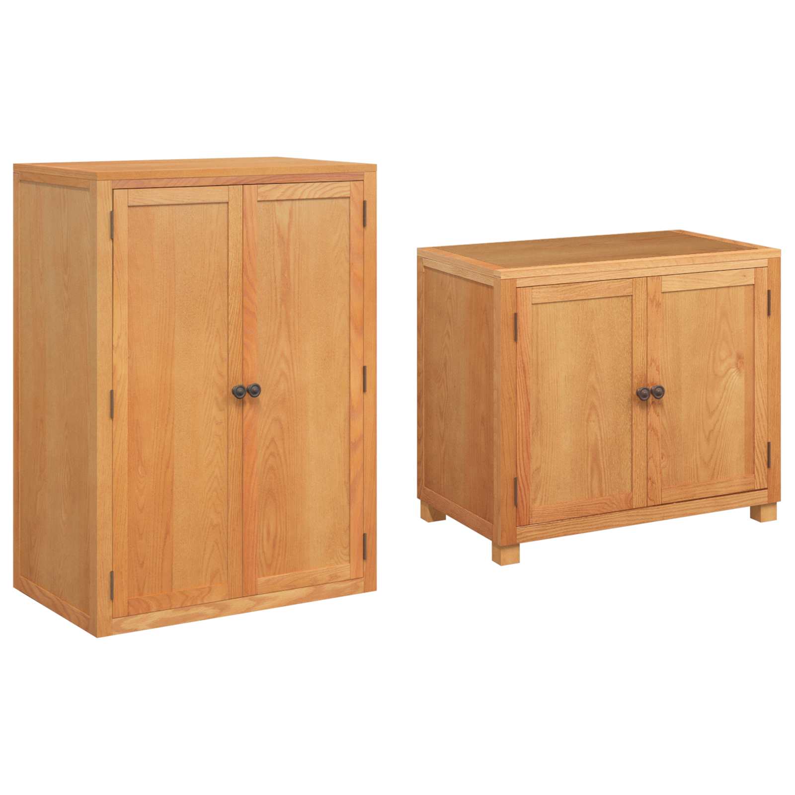 Ensemble de meubles de rangement avec stockage 2 pc Marron - XIOS
