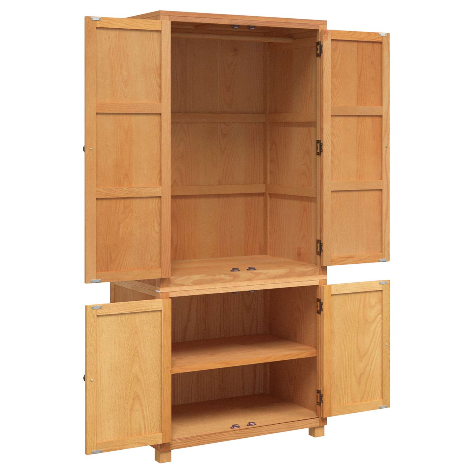 Ensemble de meubles de rangement avec stockage 2 pc Marron - XIOS
