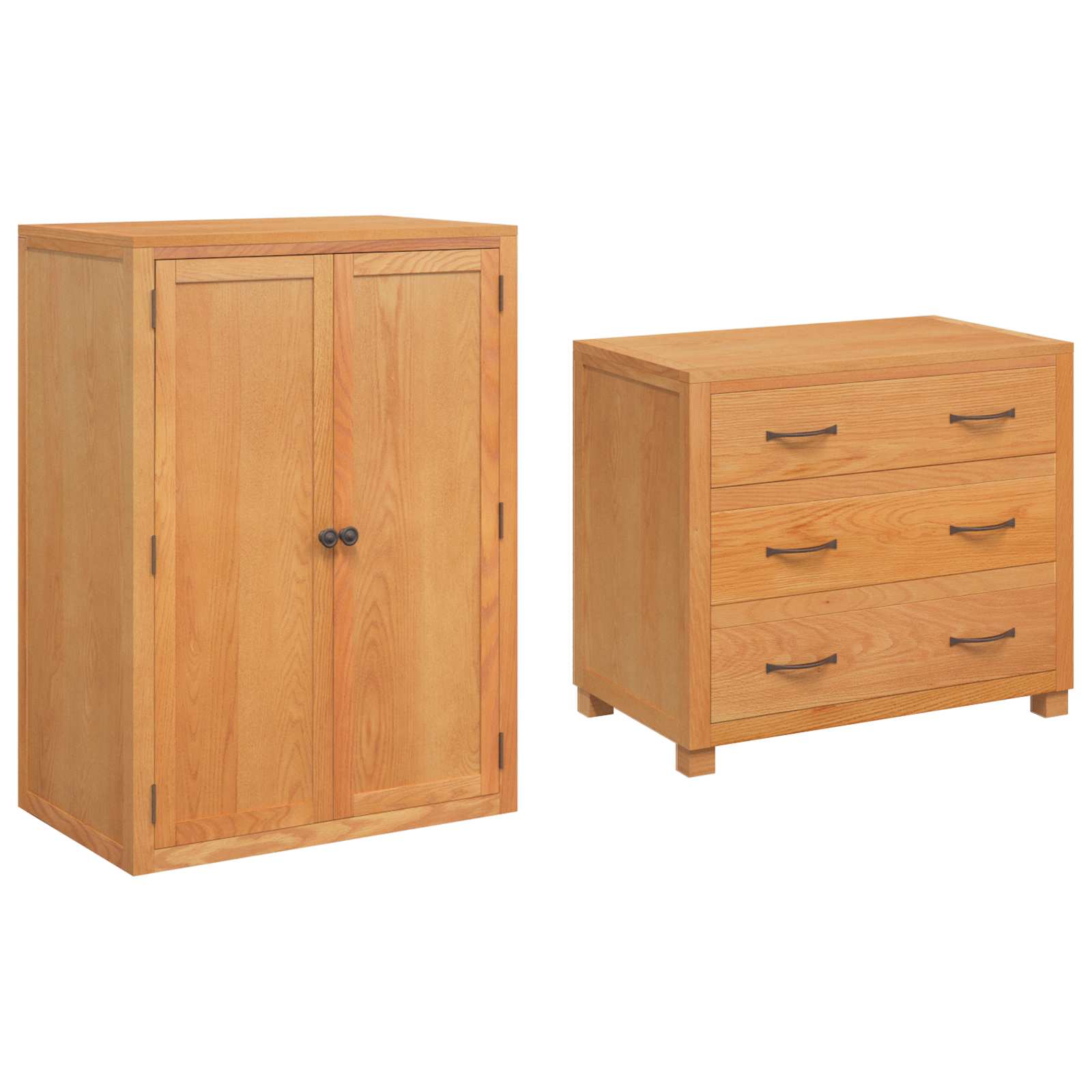 Ensemble de meubles de rangement avec tiroir 2 pc Marron - XIOS