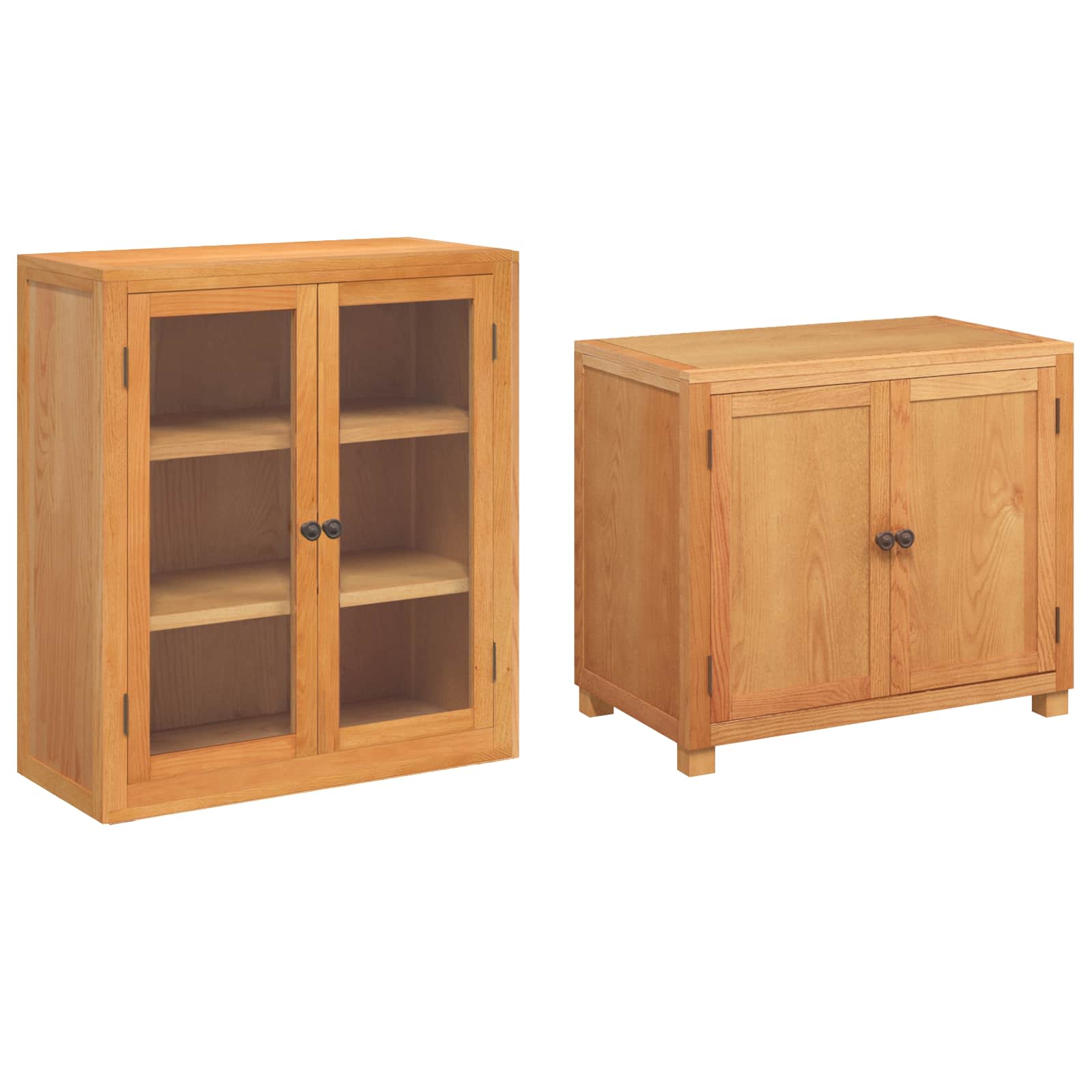 Ensemble de meubles de rangement avec stockage 2 pc Marron - XIOS