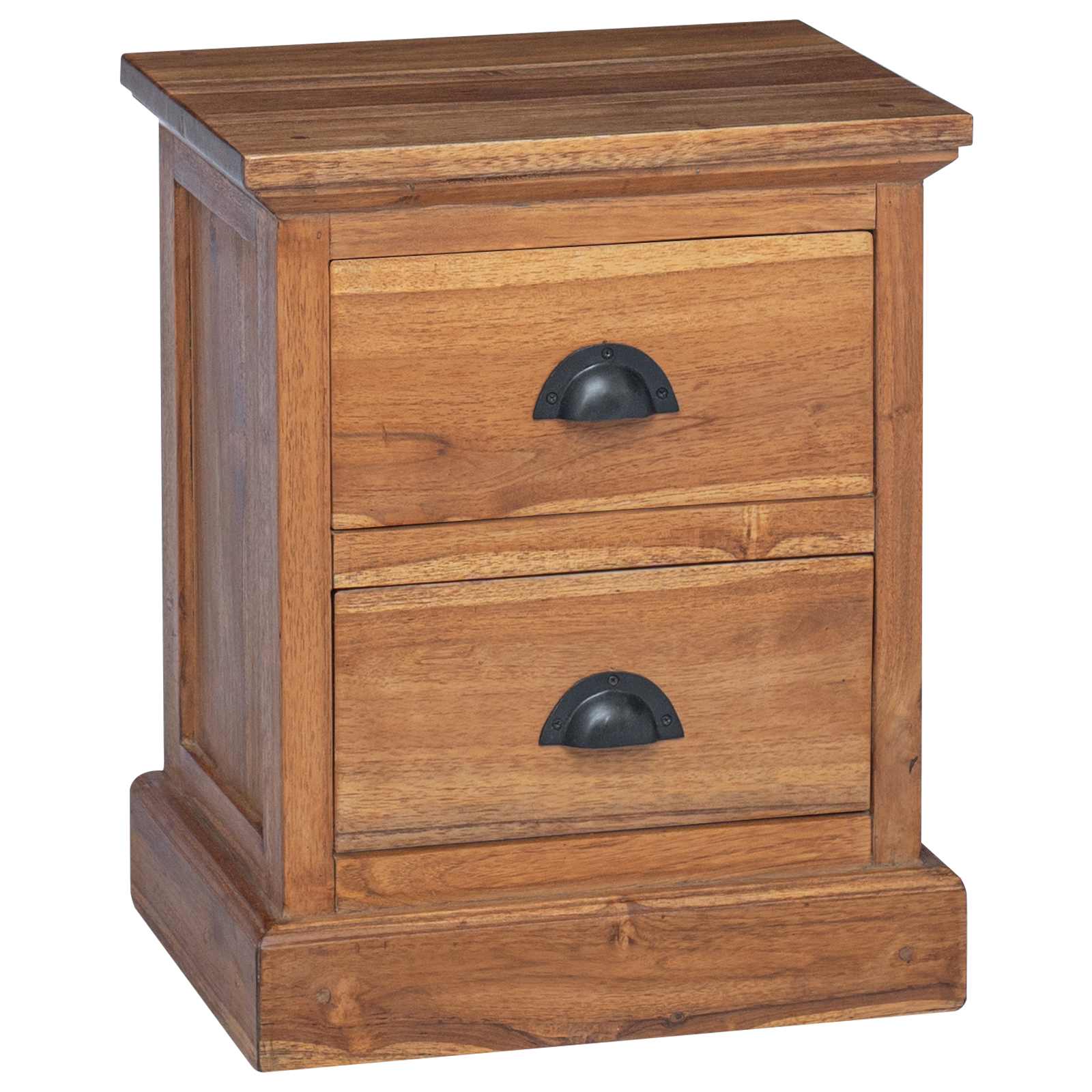 Table de chevet Naturel 40 x 30 x 50 cm Bois de teck massif - XIOS