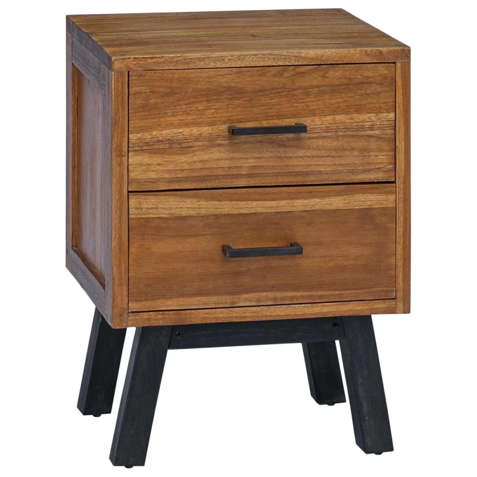Table de chevet Naturel 40 x 35 x 55 cm Bois de teck massif - XIOS