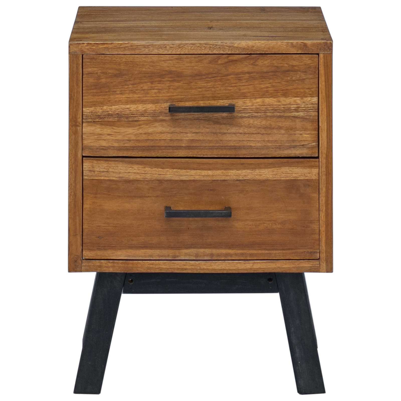 Table de chevet Naturel 40 x 35 x 55 cm Bois de teck massif - XIOS