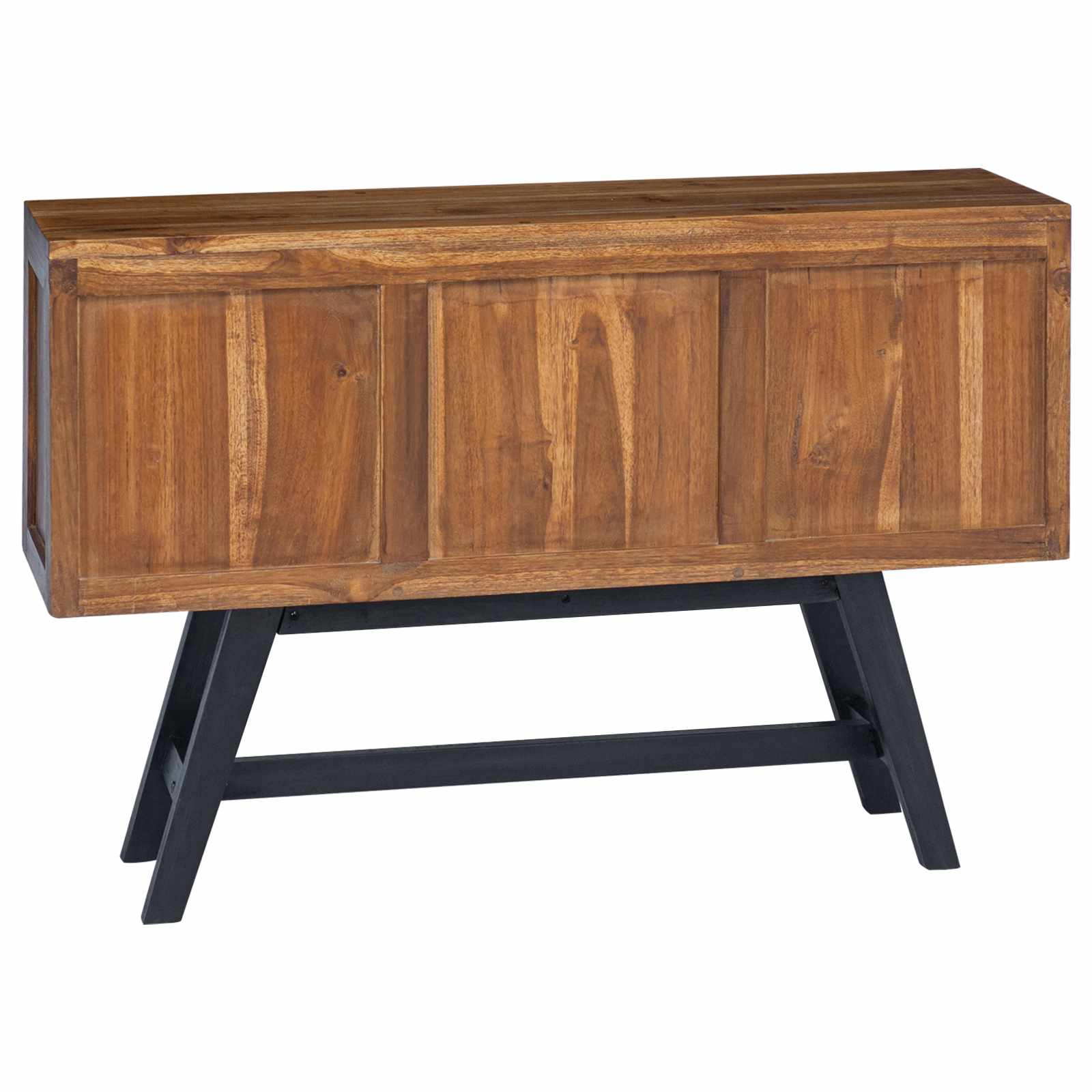Meuble TV 110 x 30 x 75 cm Naturel Bois de teck massif