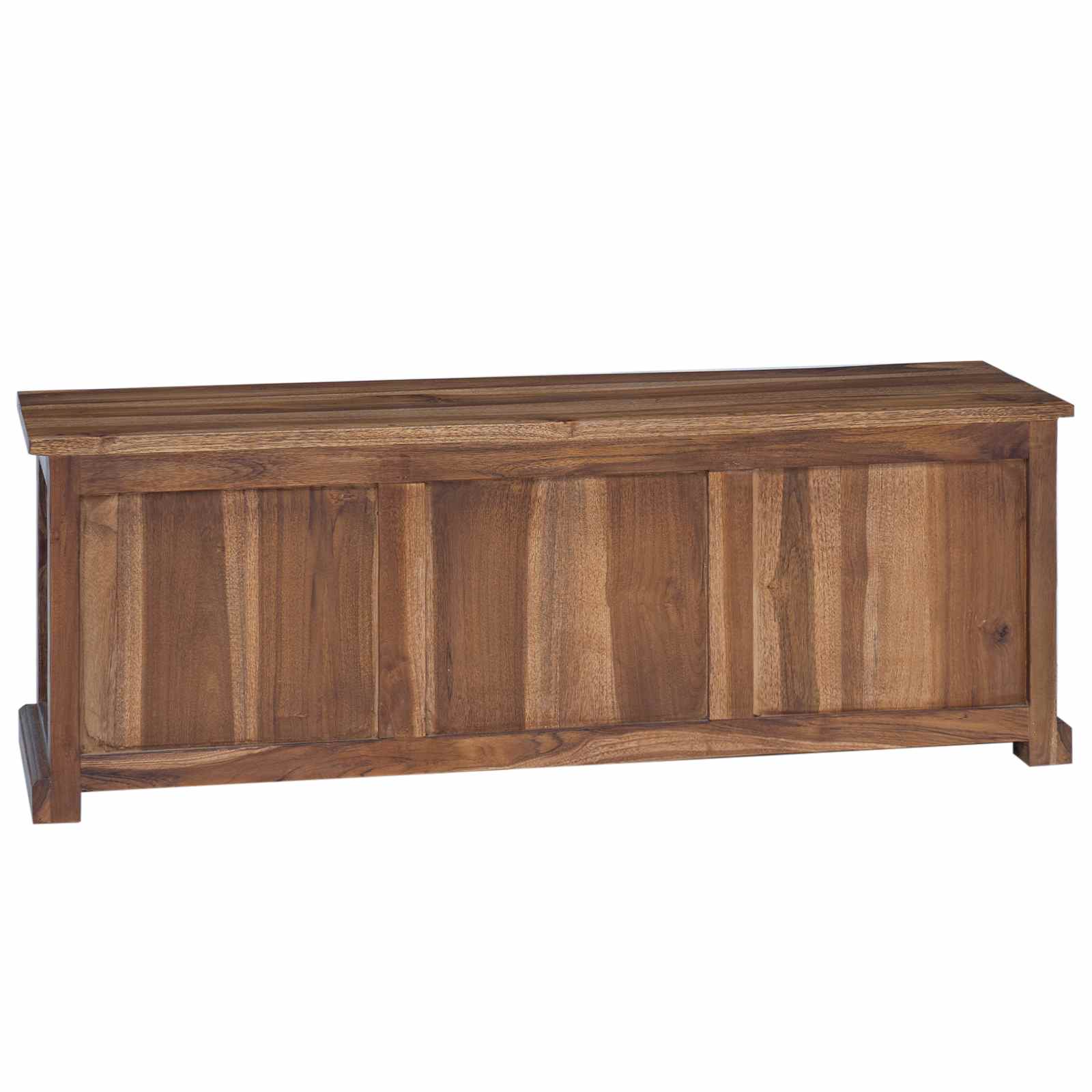 Meuble TV Naturel 110 x 30 x 40 cm Bois de teck massif - XIOS