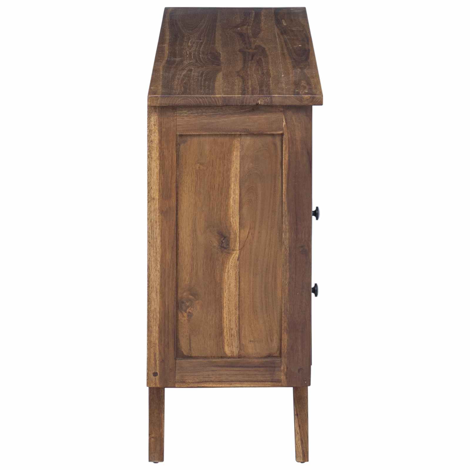 Buffet avec tiroir Naturel 100 x 30 x 68 cm Bois de teck massif - XIOS