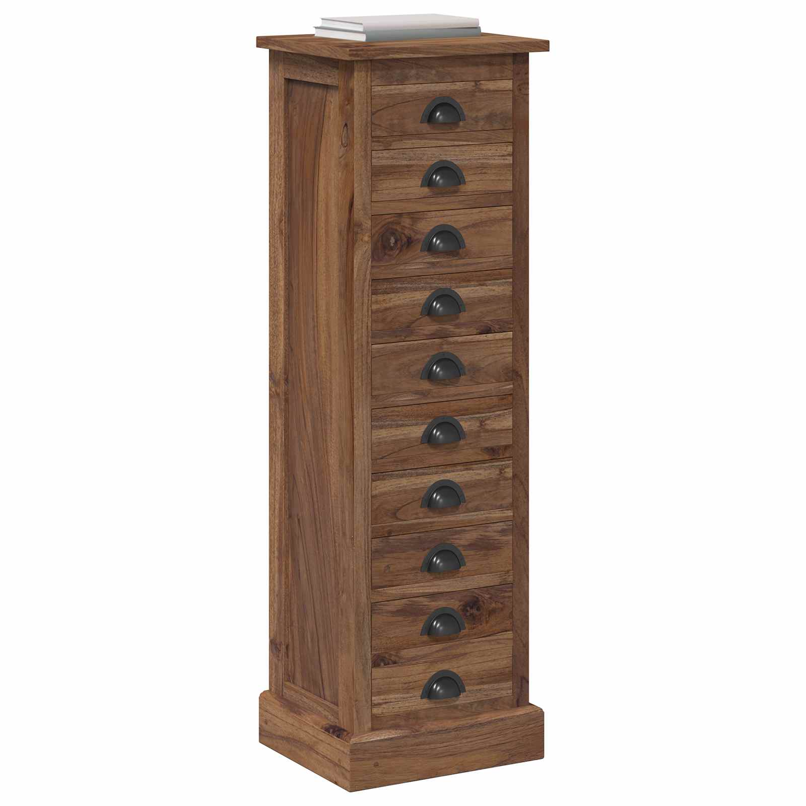 Commode avec tiroir Marron 35 x 30 x 110 cm Bois de teck massif - XIOS