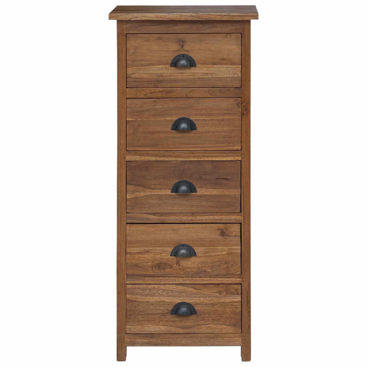 Commode Naturel 45 x 35 x 110 cm Bois de teck massif