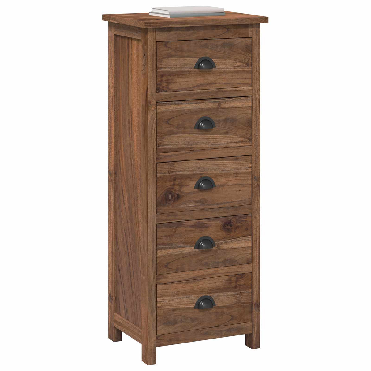 Commode Naturel 45 x 35 x 110 cm Bois de teck massif