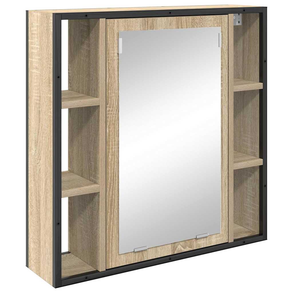 Ensemble de mobilier de salle de bain 4 pc Chêne Sonoma