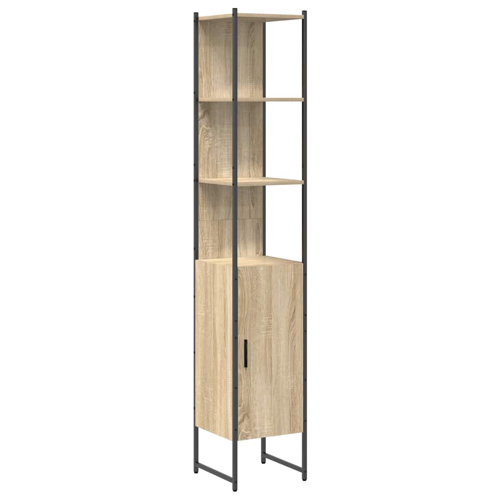 Ensemble de mobilier de salle de bain 4 pièces Chêne Sonoma