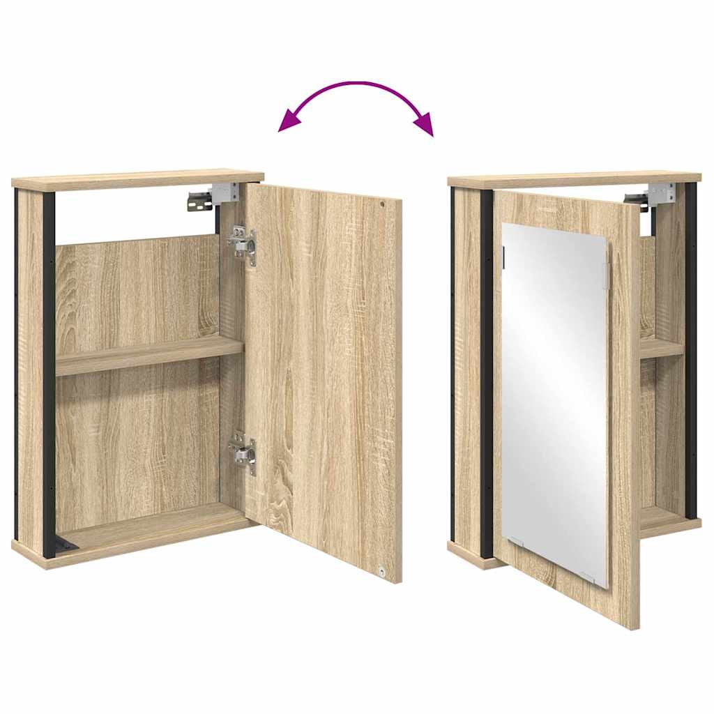 Ensemble de mobilier de salle de bain 4 pc Chêne Sonoma
